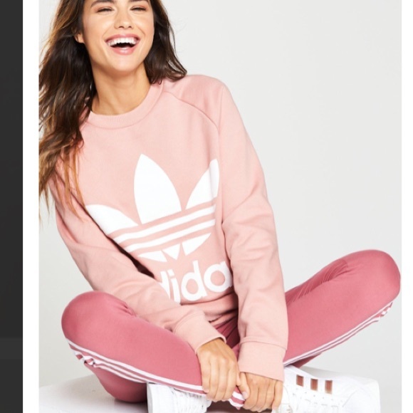 adidas Tops - Adidas Blush Pink Oversized Sweatshirt M